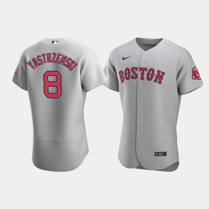 Men's Boston Red Sox #8 Carl Yastrzemski Gray Road Jersey Jersey