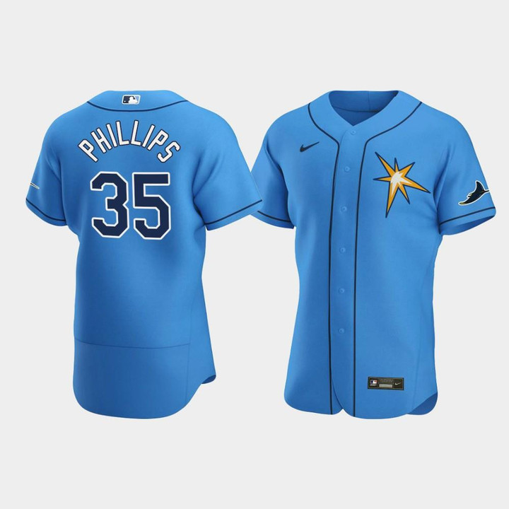 Brett Phillips #35 Tampa Bay Rays Light Blue Alternate Jersey Jersey