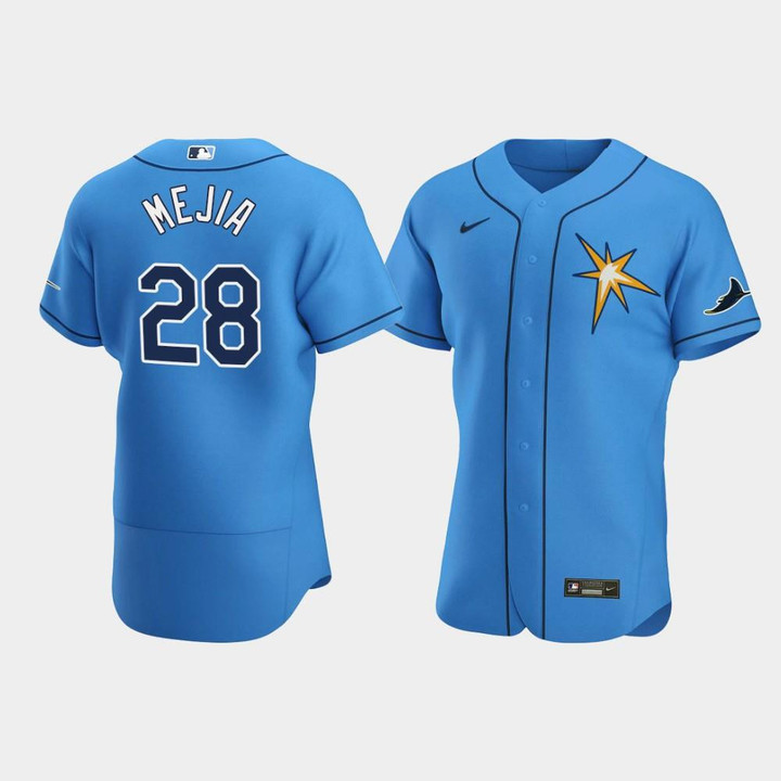 Francisco Mejia #28 Tampa Bay Rays Light Blue Alternate Jersey Jersey