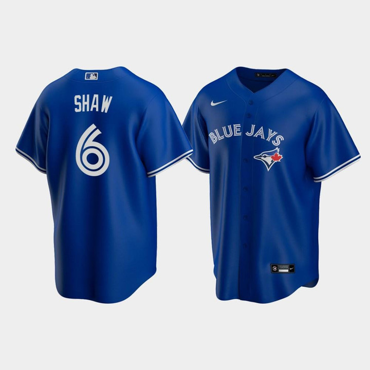 Men's Toronto Blue Jays #6 Travis Shaw Royal Alternate Jersey Jersey