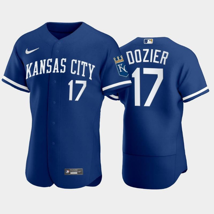 Hunter Dozier 17 Kansas City Royals 2022 Blue Men's Jersey Jersey