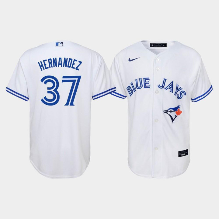Youth Toronto Blue Jays Teoscar Hernandez #37 White Home Jersey Jersey