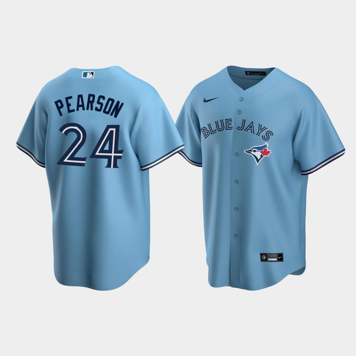 Men's Toronto Blue Jays #24 Nate Pearson Powder Blue Alternate Jersey Jersey