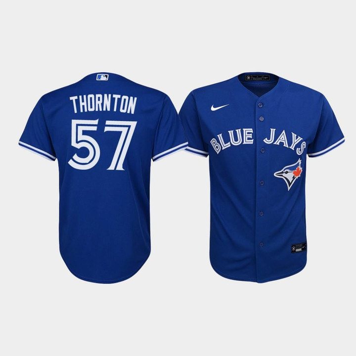 Youth Toronto Blue Jays Trent Thornton #57 Royal Alternate Jersey Jersey