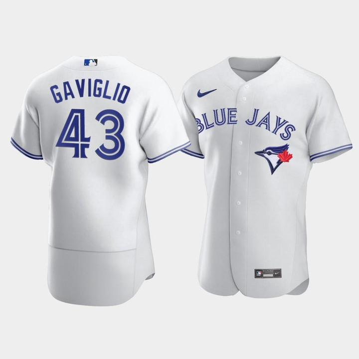 Men's Toronto Blue Jays #43 Sam Gaviglio White Jersey Jersey
