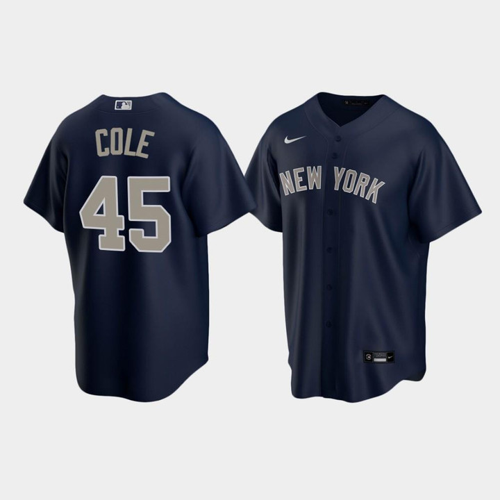 Men's New York Yankees Gerrit Cole #45 Alternate Navy Jersey Jersey