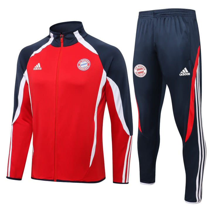 Bayern Munich Training Anthem Jacket Tracksuit 21/22 Red/Dark Blue
