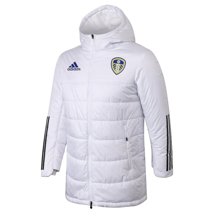 Leeds United 2020/21 White Padded Jacket