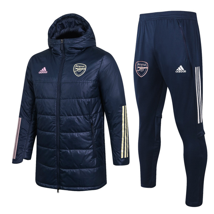Arsenal 2020/21 Royal Blue Cotton Padded Jacket