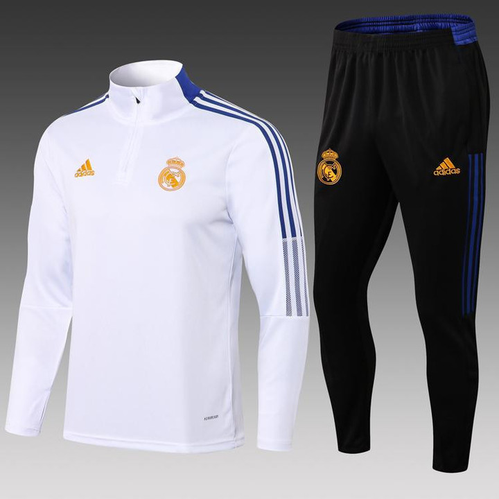 Real Madrid Training Top-White Tracksuit 2021/22 White