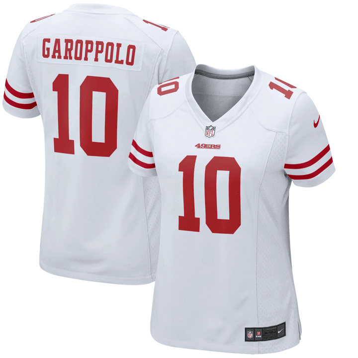 Jimmy Garoppolo San Francisco 49ers Women's Team Color Game Jersey - White Jersey
