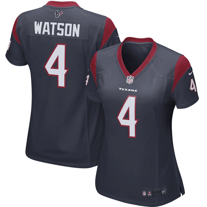 Deshaun Watson Houston Texans Women's Player Game Jersey - Navy Jersey