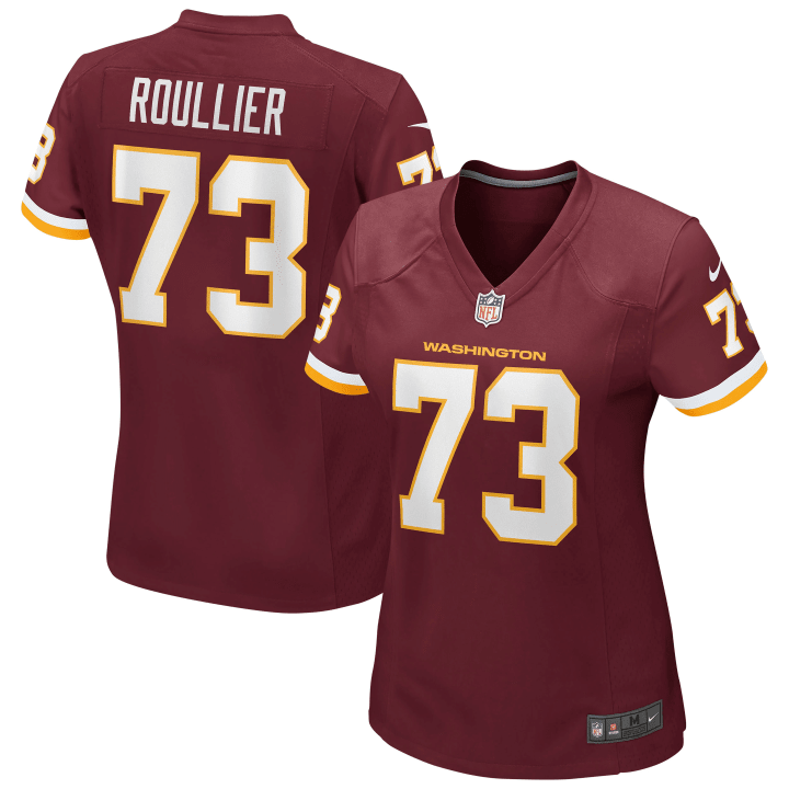 Chase Roullier Washington Football Team Women's Game Player Jersey -Burgundy Jersey