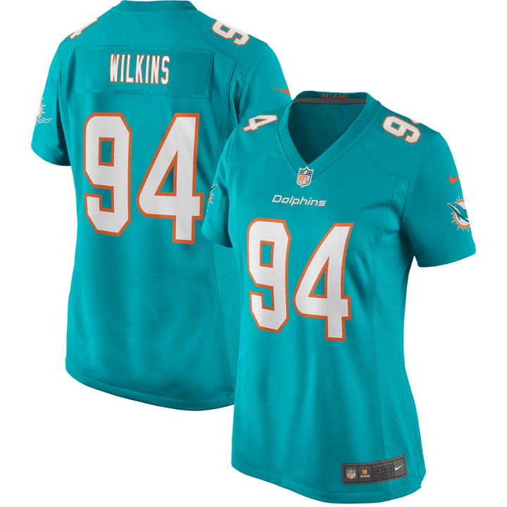 Christian Wilkins Miami Dolphins Women's Game Jersey - Aqua Jersey