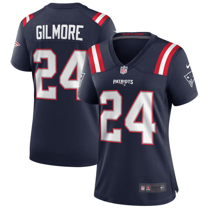 Stephon Gilmore New England Patriots Women's Game Jersey - Navy Jersey