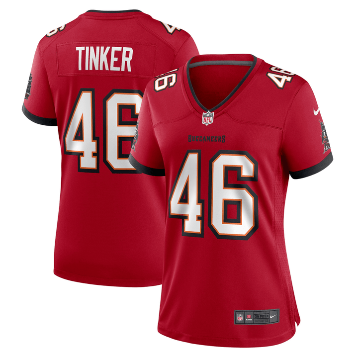 Carson Tinker Tampa Bay Buccaneers Women's Game Jersey - Red Jersey