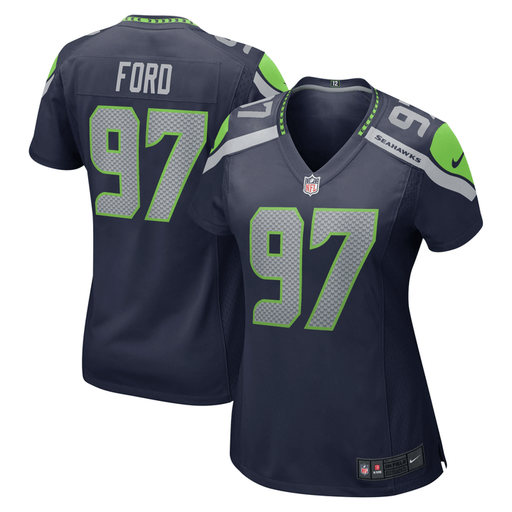 Poona Ford Seattle Seahawks Women's Game Jersey - College Navy Jersey