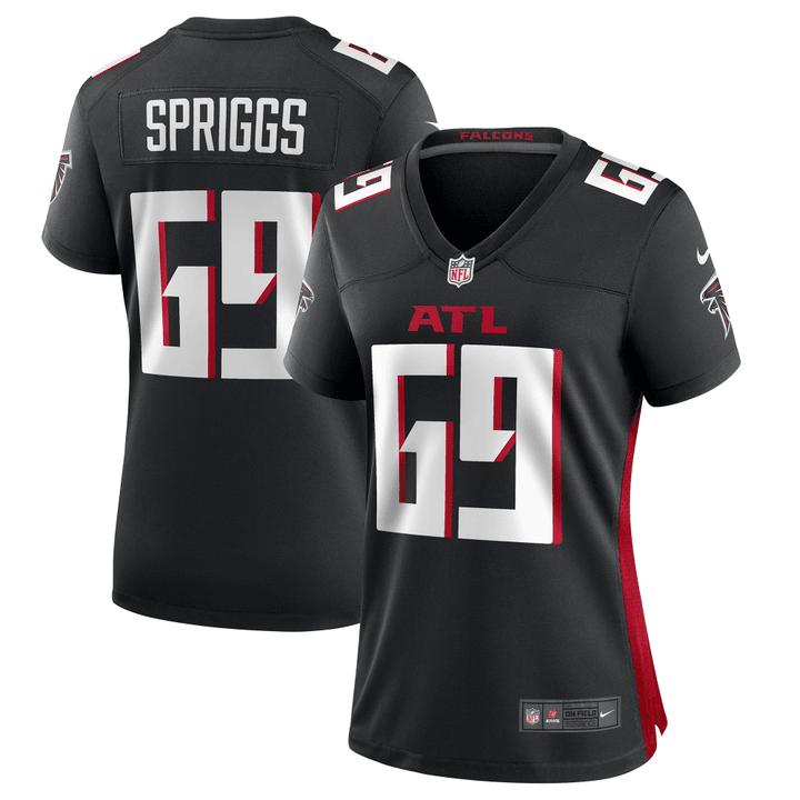 Jason Spriggs Atlanta Falcons Women's Game Jersey - Black Jersey