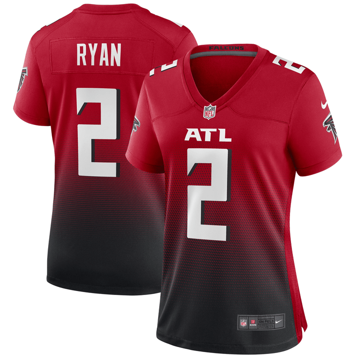 Matt Ryan Atlanta Falcons Women's 2nd Alternate Game Jersey - Red Jersey
