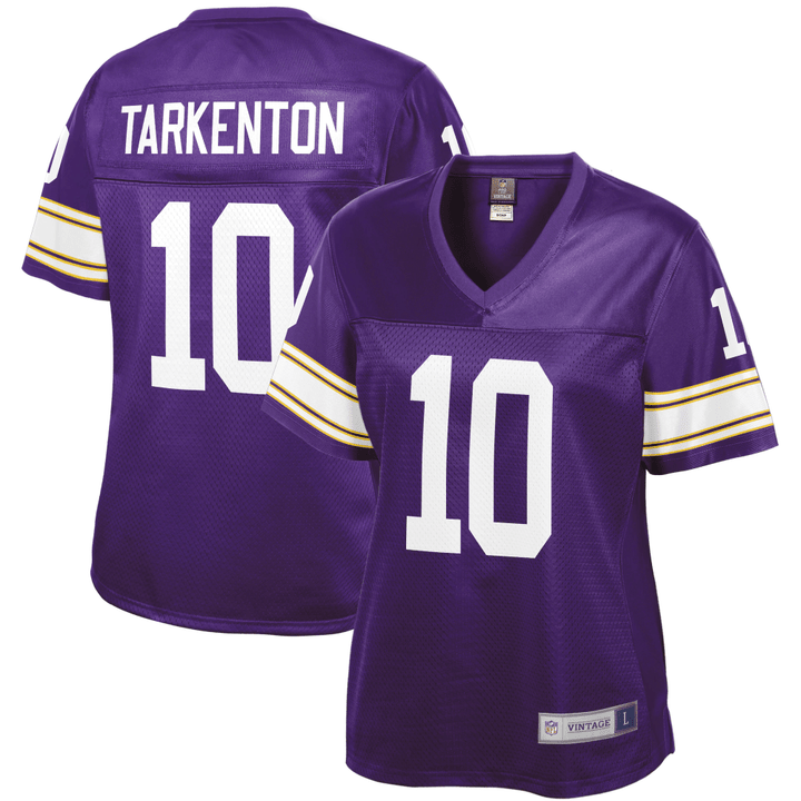 Fran Tarkenton Minnesota Vikings Pro Line Women's Retired Player Jersey - Purple