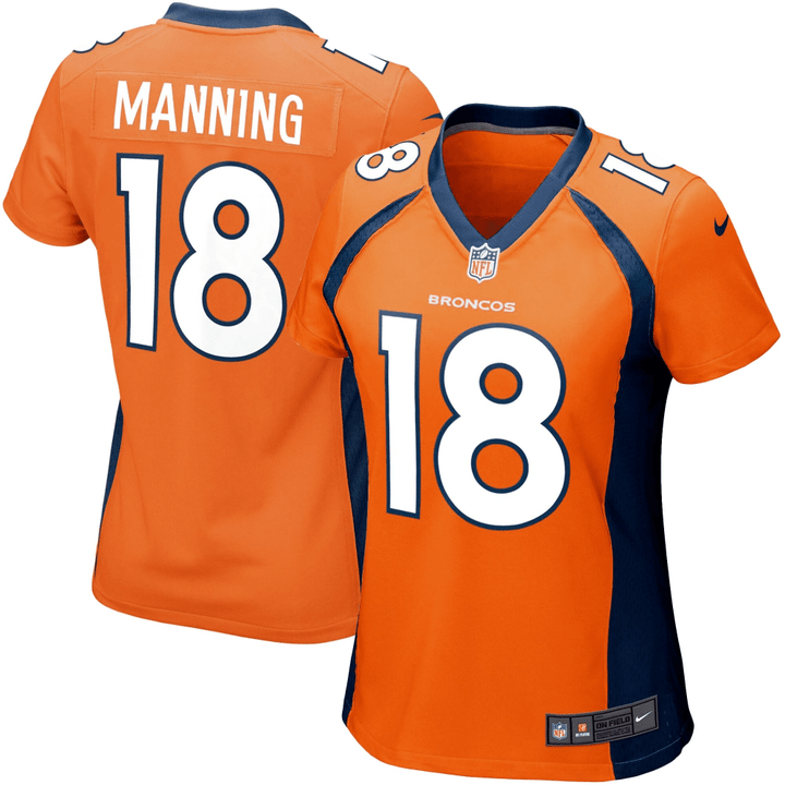 Peyton Manning Denver Broncos Women's Game Jersey - Orange Jersey