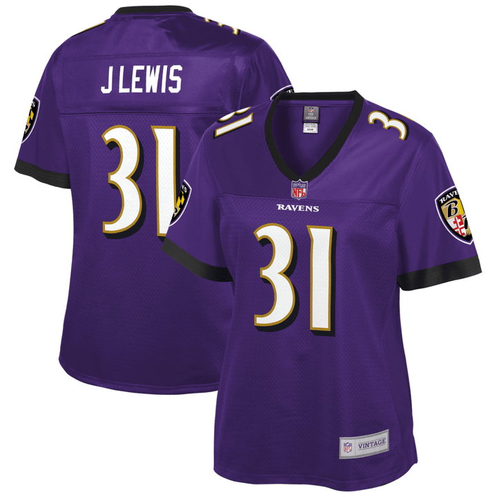 Jamal Lewis Baltimore Ravens Pro Line Women's Retired Player Team Jersey - Purple