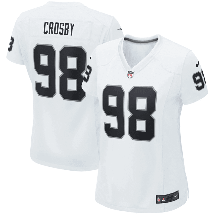 Maxx Crosby Las Vegas Raiders Women's Game Jersey - White Jersey