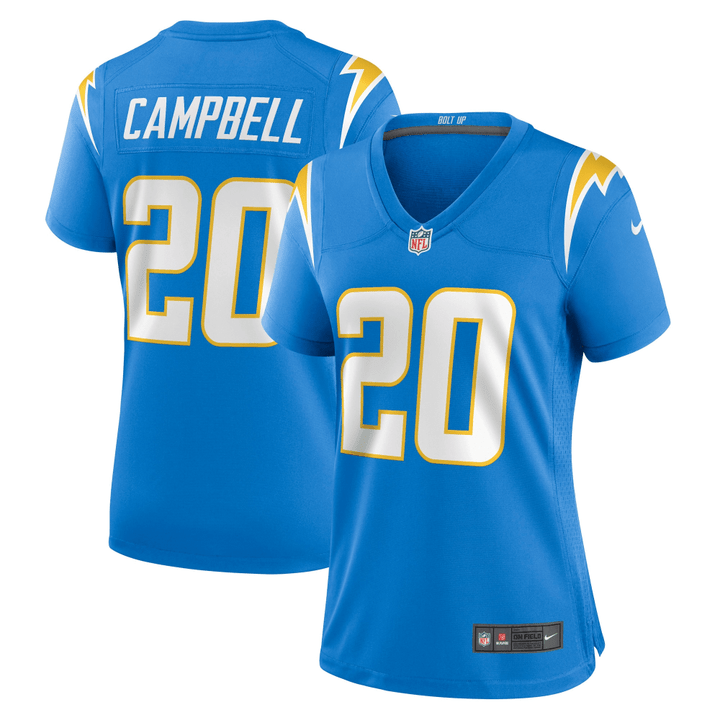 Tevaughn Campbell Los Angeles Chargers Women's Game Player Jersey - Powder Blue Jersey