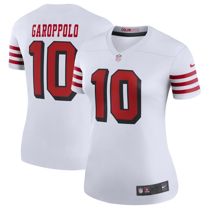 Jimmy Garoppolo San Francisco 49ers Women's Color Rush Legend Player Jersey - White Jersey