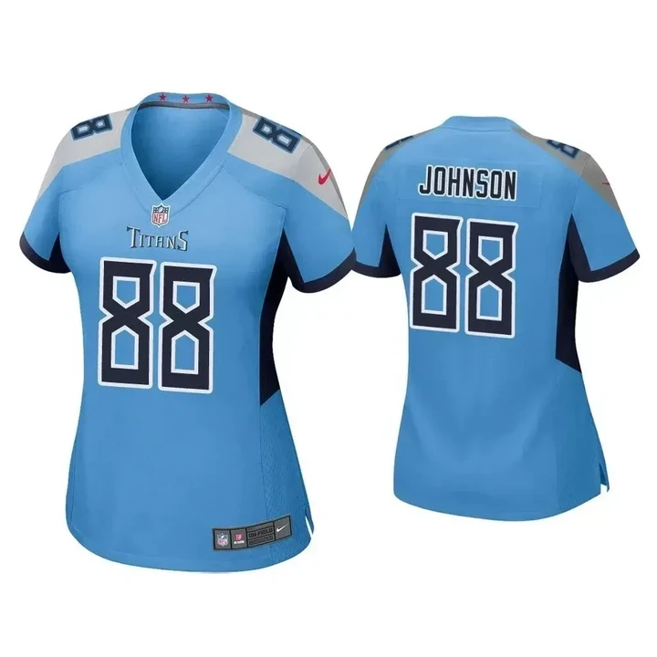 Women's Marcus Johnson Tennessee Titans Light Blue Game Jersey