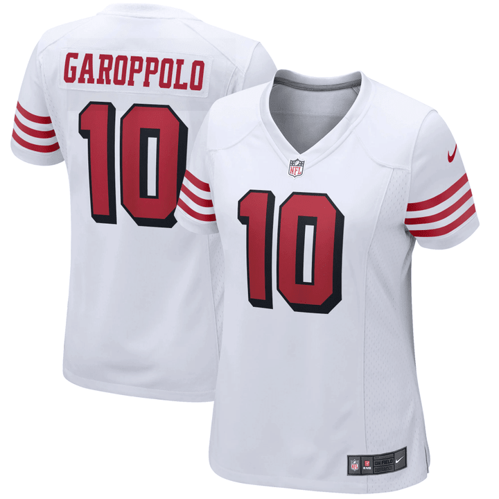 Jimmy Garoppolo San Francisco 49ers Women's Alternate Game Player Jersey - White Jersey