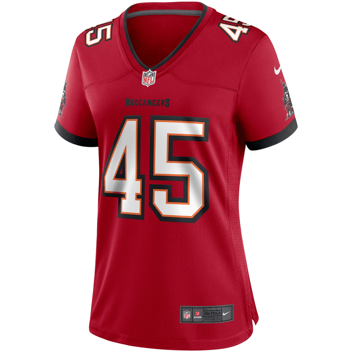 Devin White Tampa Bay Buccaneers Women's Game Player Jersey - Red Jersey