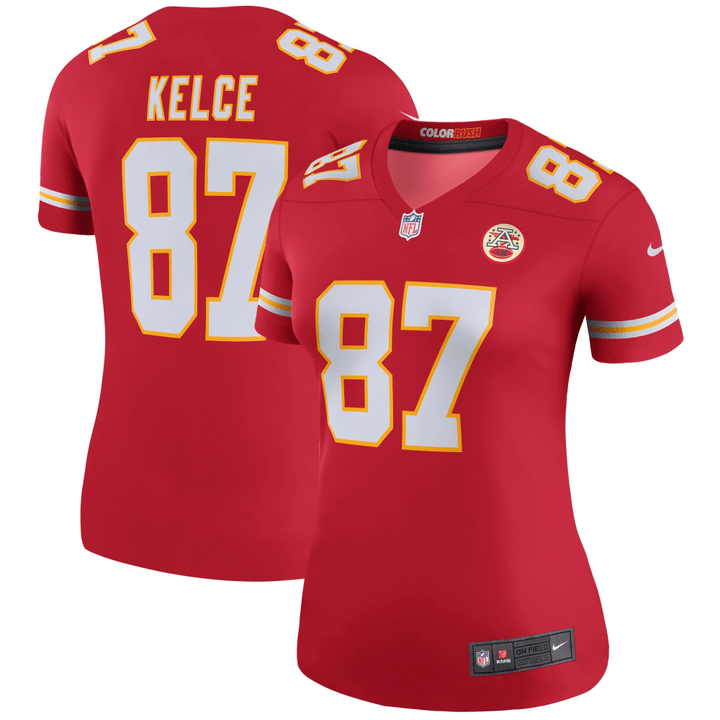 Travis Kelce Kansas City Chiefs Women's Legend Jersey - Red Jersey