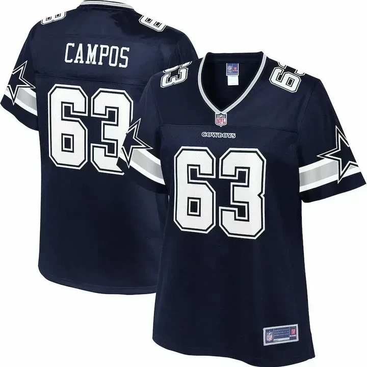 Jake Campos Dallas Cowboys Pro Line Women's Player Jersey - Navy