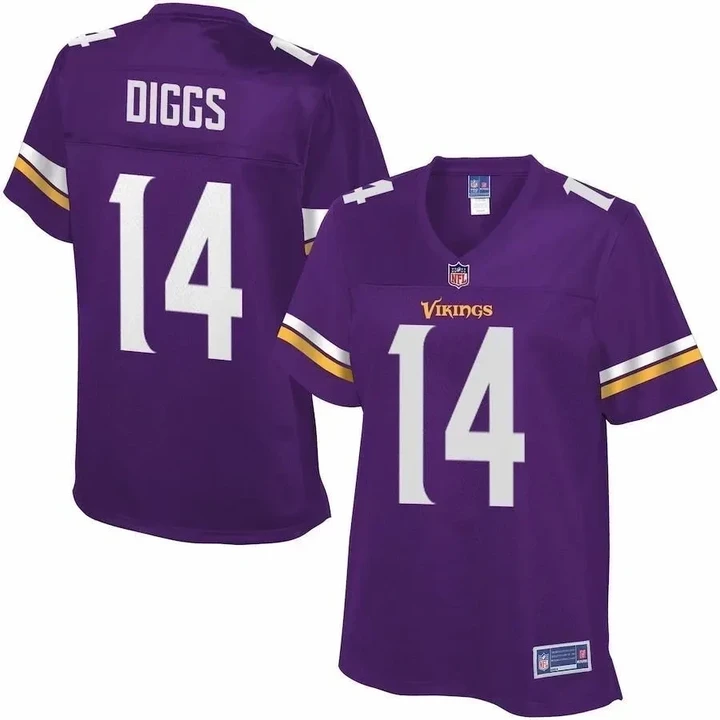Stefon Diggs Minnesota Vikings Pro Line Women's Team Color Jersey - Purple