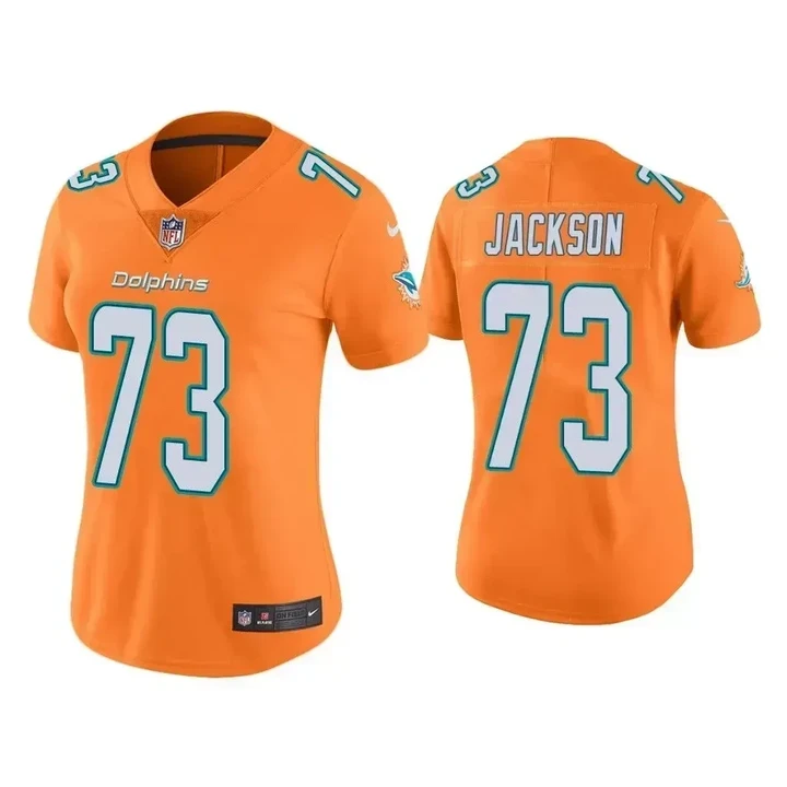 Women's Color Rush Austin Jackson Miami Dolphins Orange Jersey