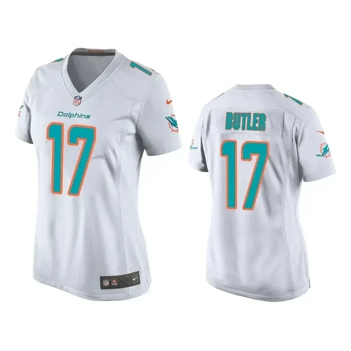 Women's Brice Butler #17 Miami Dolphins White Game Jersey