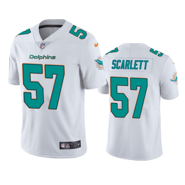 Brennan Scarlett #57 Miami Dolphins White Vapor Limited Jersey