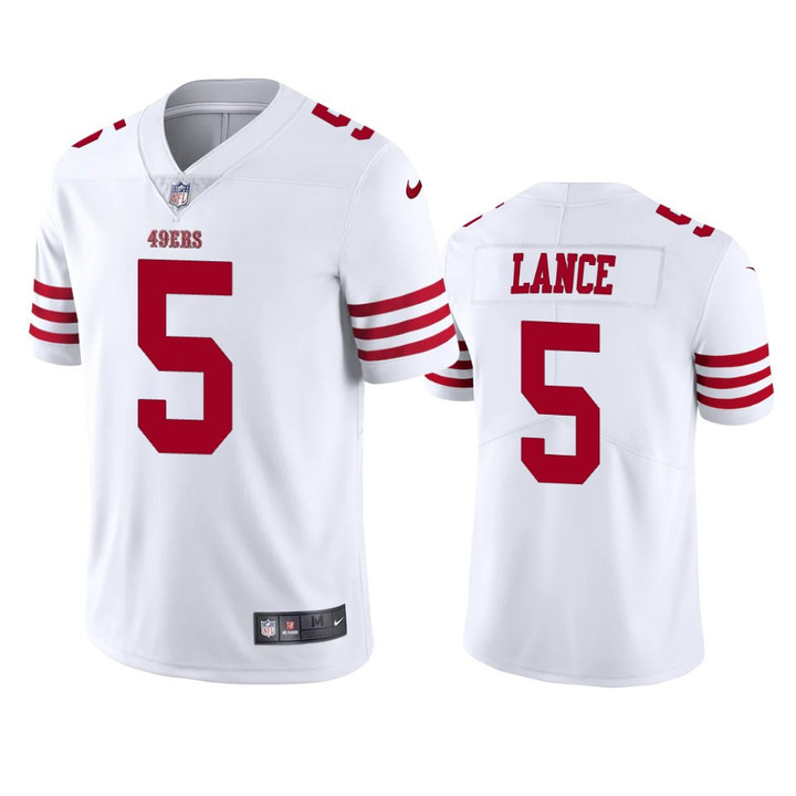San Francisco 49ers Trey Lance #5 2022-23 Vapor Limited White Jersey - Men's