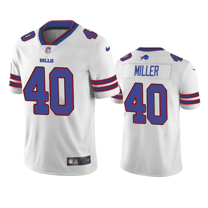 Buffalo Bills Von Miller #40 White Vapor Limited Jersey