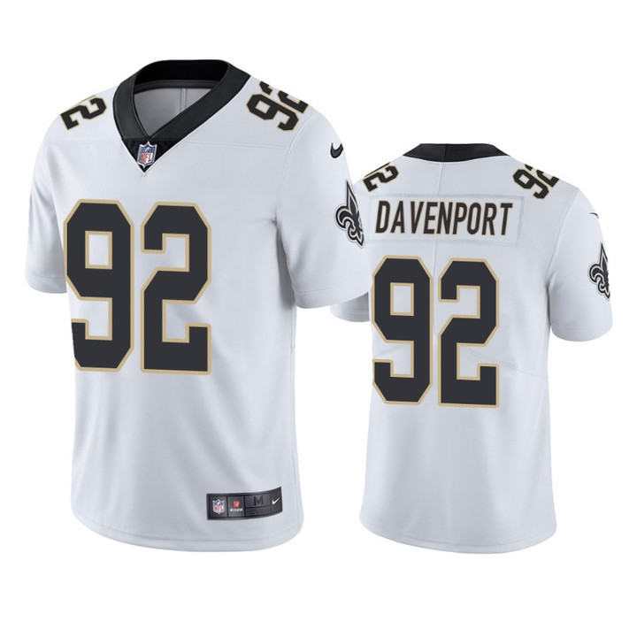 New Orleans Saints Marcus Davenport #92 White Vapor Limited Jersey
