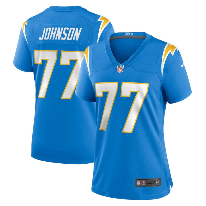Zion Johnson Los Angeles Chargers Women's Player Game Jersey - Powder Blue