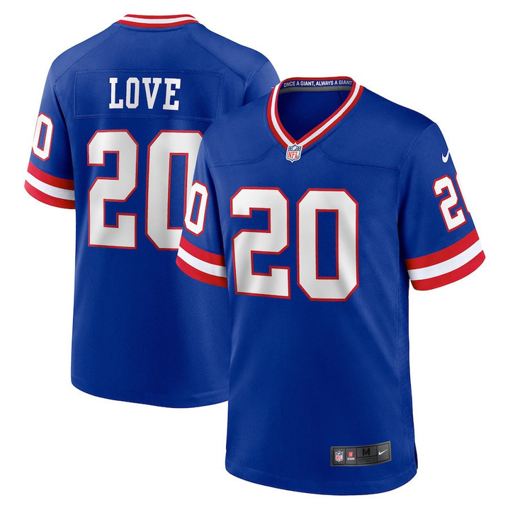 Julian Love #20 New York Giants Classic Player Game Jersey - Royal
