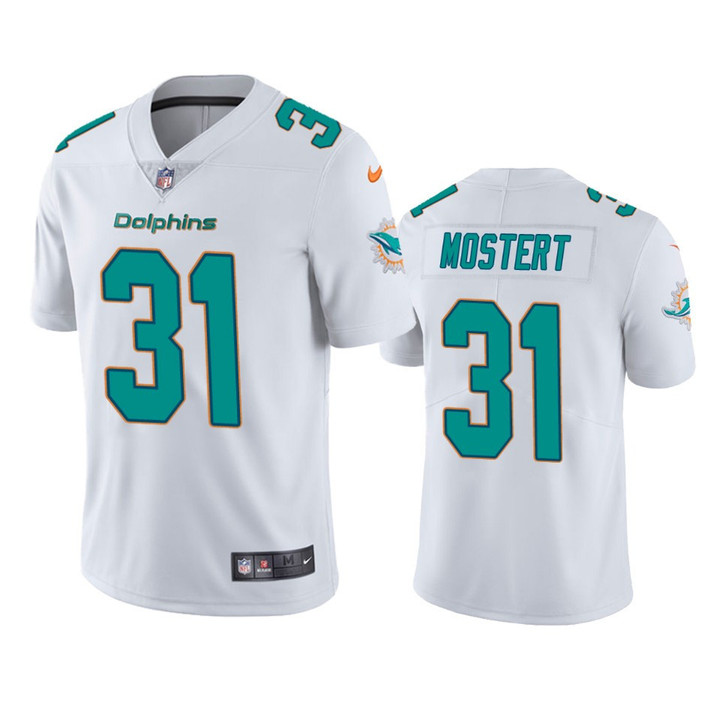 Miami Dolphins Raheem Mostert #31 White Vapor Limited Jersey