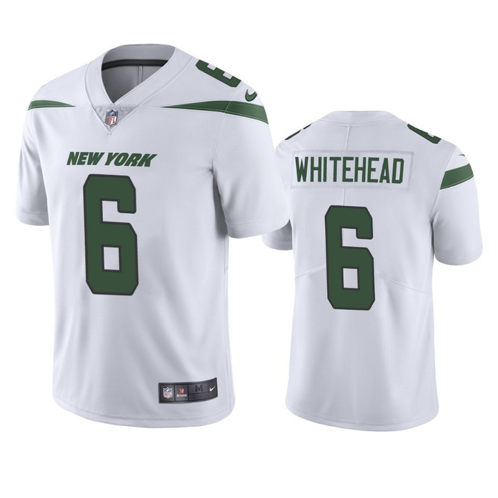 New York Jets Jordan Whitehead #6 White Vapor Limited Jersey