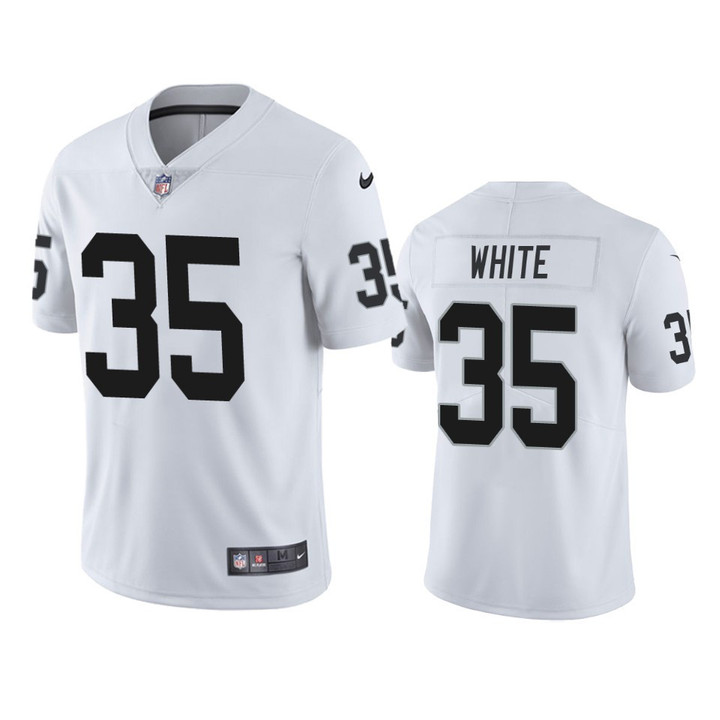 Las Vegas Raiders Zamir White #35 White Vapor Limited Jersey