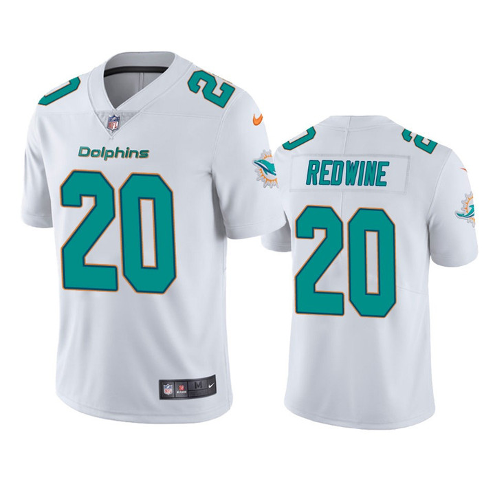 Miami Dolphins Sheldrick Redwine #20 White Vapor Limited Jersey