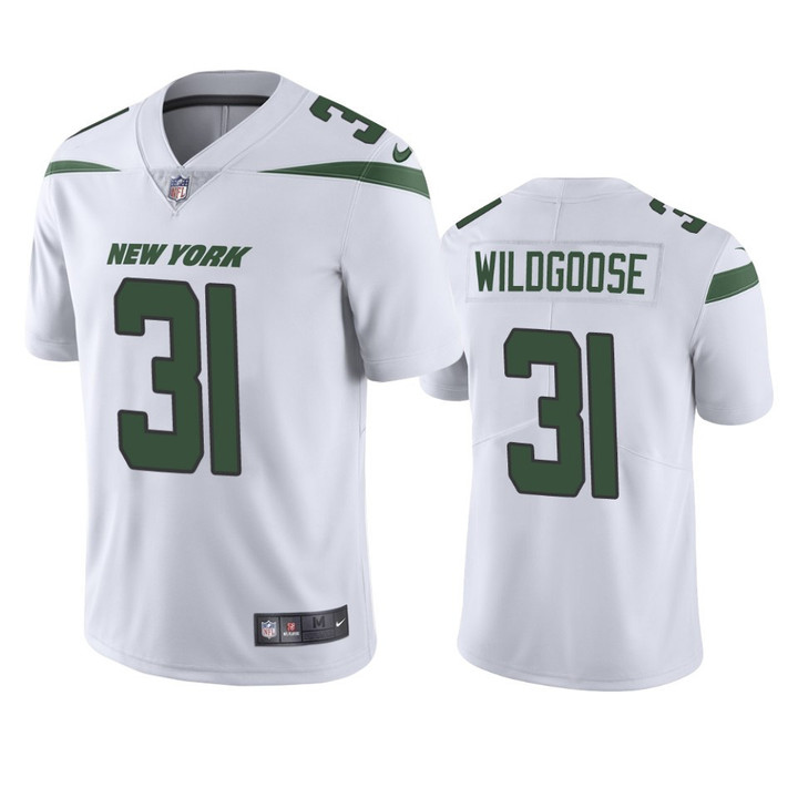 New York Jets Rachad Wildgoose #31 White Vapor Limited Jersey - Men's