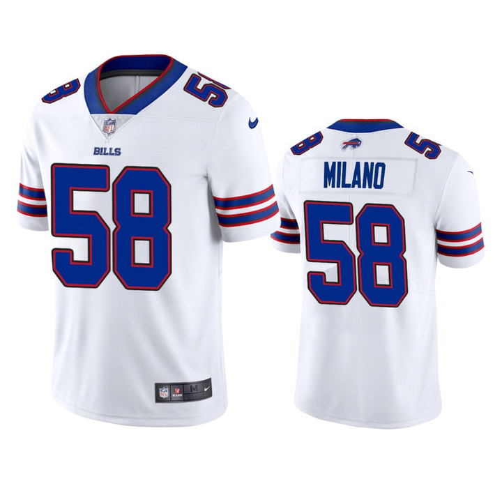 Matt Milano #58 Buffalo Bills White Vapor Limited Jersey