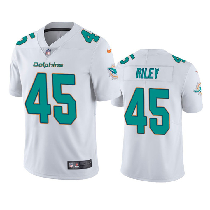 Duke Riley #45 Miami Dolphins White Vapor Limited Jersey